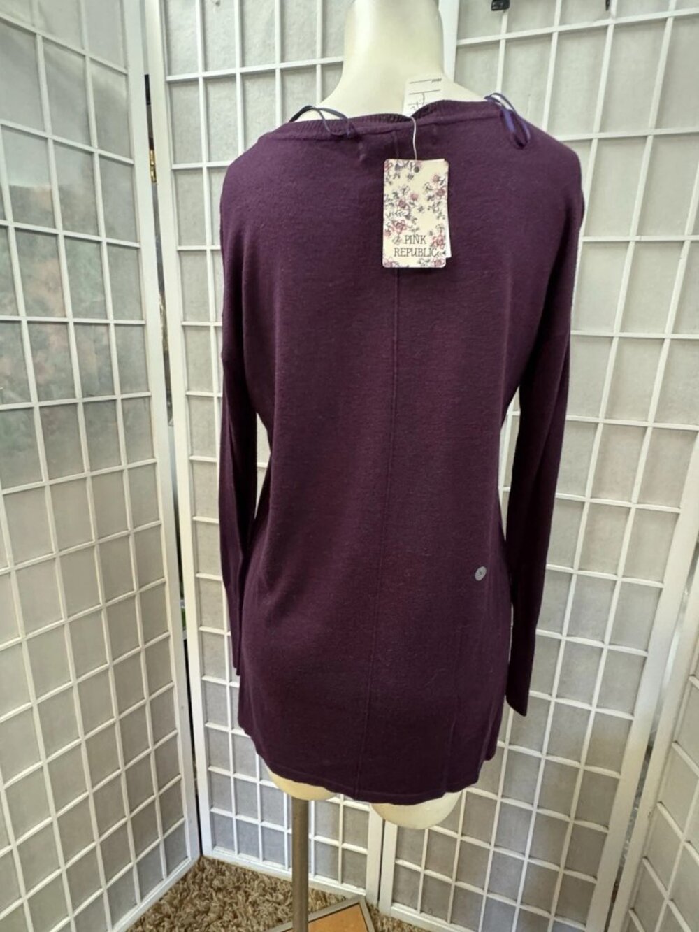 Pink Republic/Eddie Bauer,2 Sweaters $17Each,Rayon,Purple,Cotton Orange,Size M.! - Picture 6 of 16
